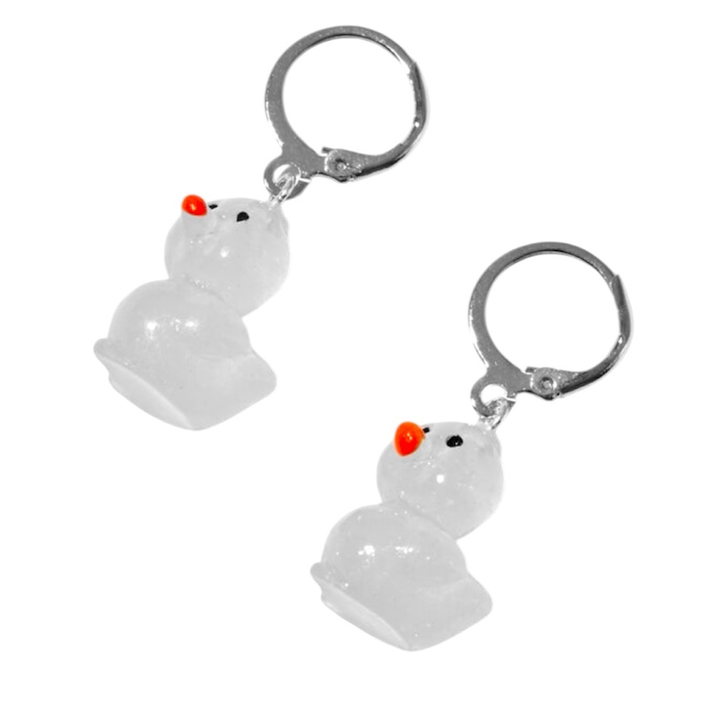 Glow in the Dark Rubber Duck Hoop Earrings - NWT